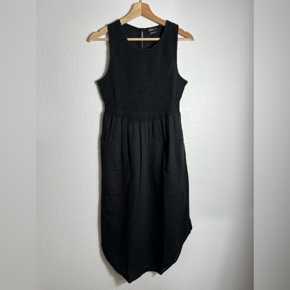 New prAna Seakissed organic cotton black Dress summer beach S - Picture 3 of 10